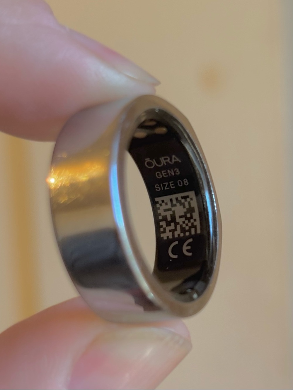 Oura Gen3 Ring Silver - Size 8 - Picture 2 of 9